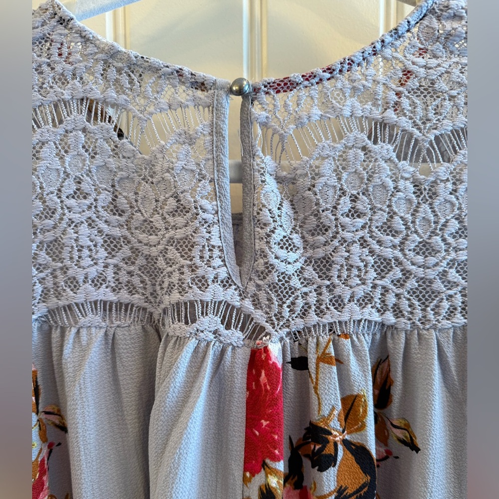 Umgee Floral Lace Long Sleeve Dress - Picture 5 of 9